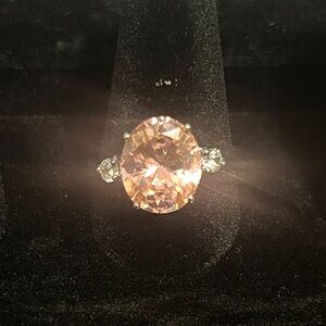 Elegant Pink Stone Ring